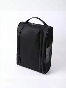 1pc Premium Odorless Fabric Golf Shoe Bag For Men And Women, Breathable Mesh Travel Shoe Organizer With Waterproof Dustproof Portable Storage For Sports Shoes, Lightweight Durable Case For Gym, Travel, Locker, And Weekend Getaways, Soft Interior, Compact And Sturdy, Keeps Shoes Fresh And Hassle- In Daily Use - View 6