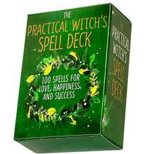 The Practical Witch's Spell Deck:Charming Collection Of 100 Spells For Love, Joy, Prosperity, Healing(With Pdf-Guide) - Green - View 7