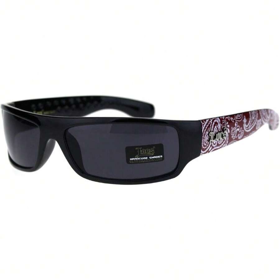 Mad Dog Hardcore Gangster Narrow Rectangular Sunglasses,41957581 - White - View 1