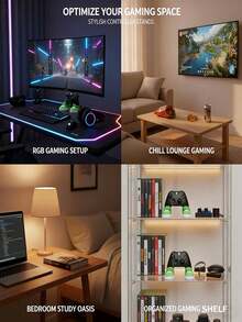 1pc Interesting Game Controller Holder, Colorful Shoe-Shaped Storage Base, A Fun Desktop Organizer Suitable For Various Controllers. It Can Be Used As A Desktop Decor, Controller Stand, Gaming Accessory, And Also Makes A Great Gift For Friends. - Multicolor - View 6