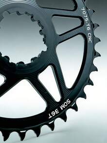 ZRACE 10/11/12 Speed Chainring, Eagle Tooth 7075 Aluminum CNC, 3mm Offset, Mountain Bike Chainring, Fits GXP Direct Mount Crankset, Compatible With Eagle - Black - View 8