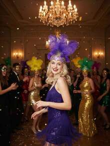 1/2 chiếc mũ đội đầu trang trí, thích hợp cho tiệc sinh nhật, Halloween, Giáng sinh, sự kiện đua xe, tiệc trà chiều, đêm giao thừa, buổi hòa nhạc, trang trí nhà cửa, đám cưới khiêu vũ, biểu diễn sân khấu, trang phục và phụ kiện lễ hội, đồ dùng tiệc tùng. Một lựa chọn quà tặng lý tưởng. - Nhiều kiểu dáng - Xem 8