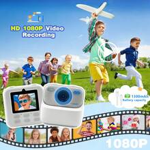 1080P HD Kids Digital Camera, Funny Educational Toy Gift For Boys & Girls Aged 3-12, Instant Photo Printing - Multicolor - View 10