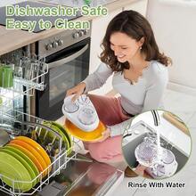 三合一不锈钢多功能水煮蛋切片器，也可用于切片草莓、蘑菇、葡萄、西红柿，是理想的三合一切蛋器和厨房切菜工具。 - 白色 - 查看 8