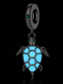 1pc Fresh Healing Ocean Series Starfish, Manta Ray, Sea Turtle Beaded Pendant, Creative Versatile DIY Bracelet Necklace Gift - Multicolor - View 7