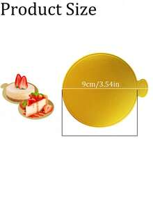 100/50 đế bánh tròn nhỏ màu vàng, đường kính khoảng 3,5 inch, thích hợp cho các bữa tiệc nướng bánh, đám cưới tự làm, sinh nhật, lễ tốt nghiệp, tiệc mừng em bé, các dịp lễ kỷ niệm. - nhiều màu - Xem 6
