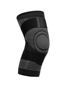 1pc Unisex Basic Compression Knee Support Brace, Suitable For Fitness, Running, Gym, Weightlifting And Other Scenarios - Black - View 10