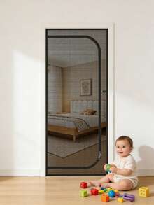 U-Shaped Zipper Window Screen, Specially Designed To Keep Cats And Dogs Out, With Automatic Zipper Mesh Door, Mosquito Proof - Mosquito - View 5