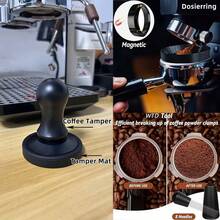 Bộ dụng cụ nén cà phê espresso 51mm/53mm/58mm, dụng cụ nén cà phê chuyên nghiệp dành cho barista. Có lò xo định lượng, thiết kế bằng thép không gỉ, bộ phận phân phối cà phê có thể điều chỉnh. - Nhiều màu - Xem 6