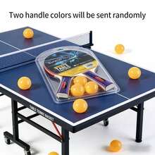 BSPORT Ping Pong Paddle Set, Portable Table Tennis Set With Retractable Net, Rackets, Balls And Carry Bag For Indoor/Outdoor Games (Slight Black Spot Defect On The Screen Printed English Letters On The Racket, Rackets With Or Without English Letters Will Be Randomly Shipped) - Multicolor - View 7