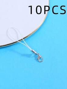 Black Thin Cord Pendant 10/50/100pcs DIY Jewelry Making Materials Silver Lobster Clasp Lanyard Cord Set Suitable For Keychains And Pendants Birthday Gift - Multicolor - View 19