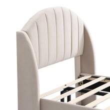 Bed Frames - Beige + Velvet - View 8