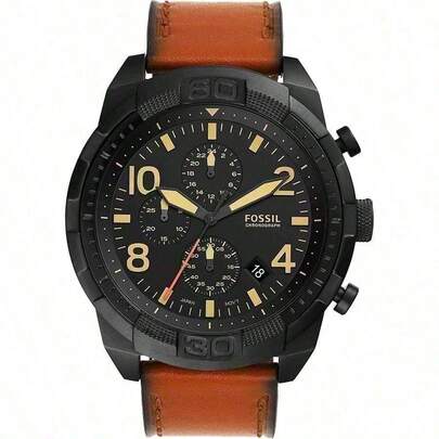 Fossil Men's Classic Quartz Watch: All Stainless Steel Case With A Simple Three-Hand Dial. Perfect For Formal Occasions And Daily Wear. This Watch Is An Ideal Gift For Men. FS5714