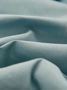 3件套湖蓝色荷叶边柔软磨毛床裙套装（1件床裙+2个枕套），高密度磨毛面料，光滑亲肤，可机洗，优雅荷叶边下摆，松紧带设计，适用于卧室、客房、宿舍，四季皆宜。 - 流年_湖藍 - 查看 5