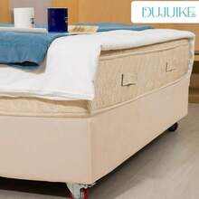 DUJUIKE Velvet Sofa Bed Skirt, Elastic Wrap Around Bed Frame, Easy Installation, Replacement For Traditional Bed Skirt - Champagne - View 8