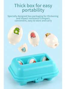 6-Piece Smart Egg Toys, Educational Shape Sorting Matching Set, Press To Sound, Early Learning Cognitive Development Toy For Toddler, Hand-Eye Coordination, Educational Toys, Easter Egg Toys For Infant Boys Girls (Some Accessories Colors Are Randomly Shippe) - Multicolor - View 7