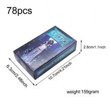 用这副独具匠心的塔罗牌揭开古老的凯尔特秘密。通用凯尔特塔罗牌，任何异教徒或巫术塔罗牌读者的绝佳工具（附PDF指南） - 藍色 - 查看 3