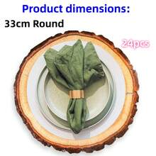 12/24 Pieces, 33cm Placemats, Disposable Patterned Placemats, Suitable For Christmas, Restaurants, Birthdays, Parties, Banquets, Cafes, Graduation Parties. - View 9