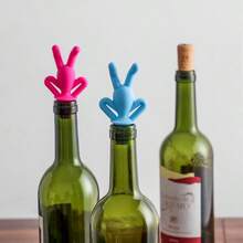 1/2pcs Creative Inverted Silicone Human Shaped Wine/Champagne Bottle Stopper | Leak-Proof Sealing Device Can Be Inverted Without Leakage, Suitable For Restaurants, Homes, Universal Bottle Caps, Interesting Kitchen Decor - Multicolor - View 11