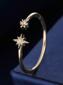 1pc Fashion Minimalist Open Ring, Suitable For Women's Daily Wear - Open Ring - View 7