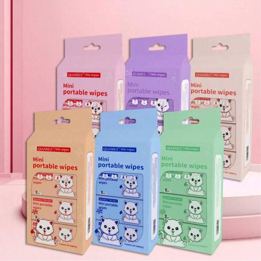 Pet Wet Wipes, Cat Specific Wet Wipes, No-Rinse Paw Cleaner, Eye Area Cleaning, Tear Stain Removal, Cat Ear Cleaning, Odor Eliminating Wet Wipes, Pet Supplies - Kitten Wipes - View 1