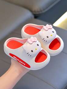 SANRIO 1 đôi dép mùa hè cho trẻ em, dép đi trong nhà tắm chống trượt đế mềm cho bé gái. - trắng - Xem 4