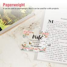 Gift For The Wife - Printed Acrylic Block Jigsaw Puzzle Decoration - The Birthday Gift Meticulously Prepared By The Husband For His Wife - Exquisite Gifts For Wedding Anniversary, Mother's Day, And Wife's Birthday, Creative Suggestions - 1PC - View 5