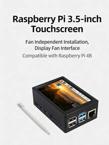 High-Definition 3.5-Inch Raspberry Pi Touch Screen With Integrated Cooling Design. Highly Sensitive Touch Control. Integrated Development Auxiliary Tools. Essential For DIY Development. - View 9