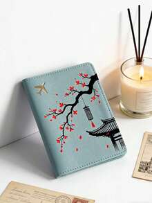 樱花图案护照夹，时尚可折叠旅行配件，轻便耐用，适合上学、旅行或作为礼物，男女皆宜的个性化时尚礼物，户外旅行配件，适合青年旅行、返校季，护照夹，男女通用返校旅行配件护照套，适合郊游、周年纪念、假期，必备旅行用品 - 彩色 - 查看 14