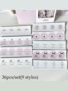 Bộ 36 miếng dán hình tròn kiểu nơ dễ thương, thích hợp cho sinh nhật, lễ hội, tiệc tùng, quà tặng, đóng gói, trang trí, dán niêm phong, bao bì làm bánh, miếng dán chấm bi. - Nhiều màu - Xem 8