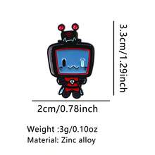 可爱动漫人物珐琅徽章 卡通动物胸针 翻领别针 徽章 背包服饰配饰 时尚珠宝礼品 - 黑色 - 查看 15