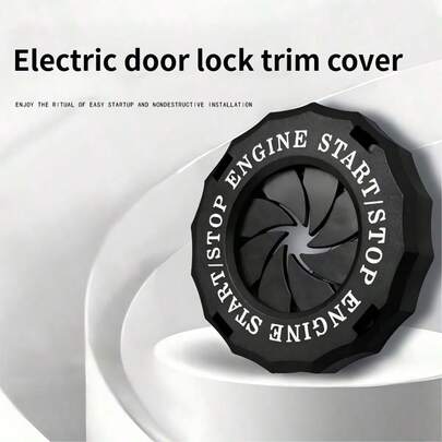 غطاء واقي لزر بدء/إيقاف بلمسة واحدة، غطاء مفتاح الإشعال الدوار - زخرفي مقاوم للخدش، اكسسوارات داخلية للسيارة عالمية