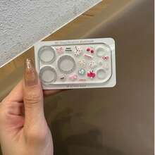 苹果樱桃DIY浮雕贴纸+闪光镜头膜，适用于苹果17 Pro Max/17 Pro，时尚可爱防摔镜头保护膜，透明摄像头保护膜 - 鏡頭膜+貼紙 - 查看 6