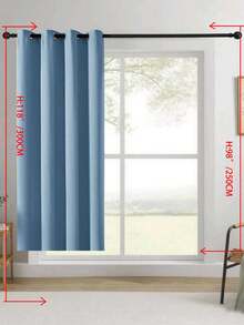 Blackout Curtains, Thermal Insulated, Opaque Curtains With Grommets, UV Protection, Bedroom Home Living Room Interior Decor - Blue - View 47