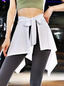 瑜伽裙防走光连体速干健身运动裙，系带舞蹈裙，芭蕾舞裙罩衫 - 彩色 - 查看 13