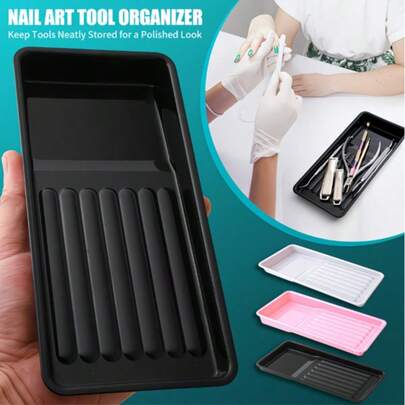 PP材质美甲工具收纳盒，专为美容院和珠宝店设计，适用于美甲沙龙和美容机构，便携方便收纳，专业美甲工具收纳盒，完美之选