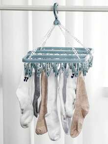 32pcs Foldable Clothes Drying Rack Clips - Multicolor - View 3