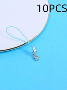 Black Thin Cord Pendant 10/50/100pcs DIY Jewelry Making Materials Silver Lobster Clasp Lanyard Cord Set Suitable For Keychains And Pendants Birthday Gift - Multicolor - View 7