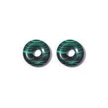 2个18/25毫米圆形护身符吊坠，天然宝石水晶玛瑙护身符项链吊坠配件 - 彩色 - 查看 20