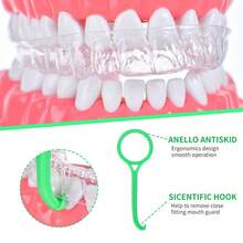 Invisible Braces Removal Tool, Portable Dental Appliance Removal And Insertion Hook, Removal And Extraction Tool For Braces, Fake Braces, Teeth - 彩色 - 查看 6