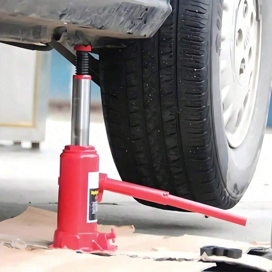 Shoze 5-Ton Bottle Jack Compact Design Heavy Duty Portable Lift For Cars Trucks Trailers High Lifting Capacity Ideal For Vehicle Repair & Maintenance - Red - View 1