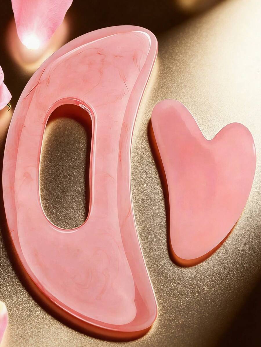 Natural Resin Body Gua Sha Board, Cellulite Removal Gua Sha Tool, Full Body Massage Tool, Drainage Gua Sha Board Suitable For Face, Back, Legs, Women Body Shaping Tool - Multicolor - View 1