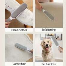 1个可重复使用的双面宠物毛发去除刷，静电除尘器，多用途清洁工具，适用于衣物、沙发、家具、地毯等。 - 查看 7