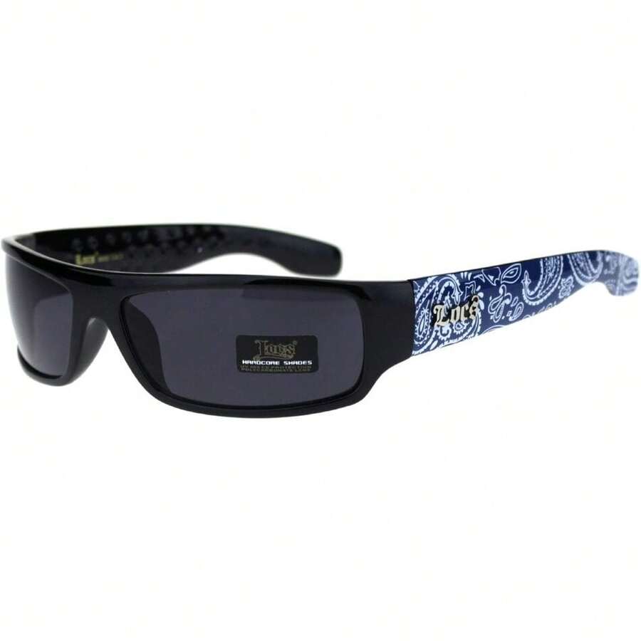 Mad Dog Hardcore Gangster Narrow Rectangular Sunglasses,41957580 - Ombre - View 1