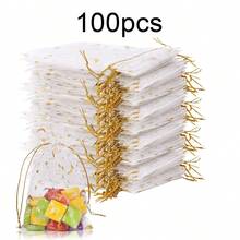 20pcs/50pcs/100pcs Drawstring Transparent Mesh Gift Bags, 9*12cm (White), Suitable For Jewelry, Festivals, Weddings, Birthdays, Parties - White - View 14