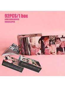 1 bộ hộp thẻ ảnh hai mặt phong cách K-POP SKZ (92 tấm), thẻ sưu tập, bưu thiếp trang trí và sử dụng phối hợp, vật phẩm trang trí và sưu tầm, quà tặng hoàn hảo cho người hâm mộ - Nhiều màu - Xem 5
