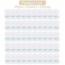 10/20/50/100pcs TENS Unit Pads Reusable Latex-Free Replacement Pads With Upgraded Sticky Electrode Pads Gel And Non-Irritating Patches - Multicolor - View 15