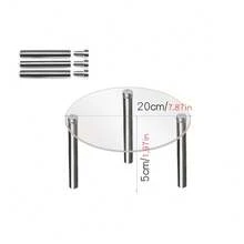 1pc Acrylic Round Display Stand, Desktop Display Rack, Tiered Stair-Step Combination Display Shelf For Cups, Detachable And Easy To Transport, Decorative Accessory - Multicolor - View 12
