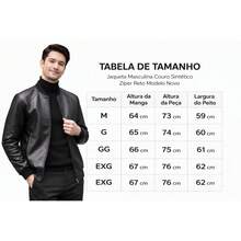 Faux Leather Jacket With Collar And Cuffs, Autumn/Winter, Regular Fit, Zipper Pocket, Spring Festival - 黑色 - 查看 5