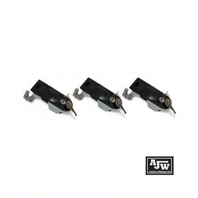 3 X Large Compression Latch / Lock Blk Locking C5 Horsebox, Locker, Trailer